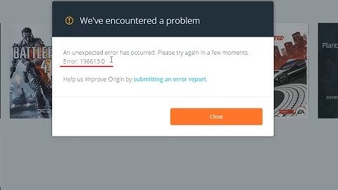 [Fix] Oorsprong 196613:0 "We hebben een probleem ondervonden"