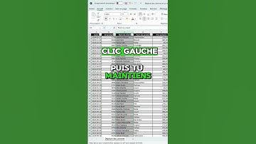Déplacer des colonnes sur Excel avec cette astuce #excel #tuto #formation #astuce #exceltips