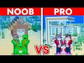 Mikey vs JJ Family - Noob vs Pro: Underwater House Build Challenge in Minecraft