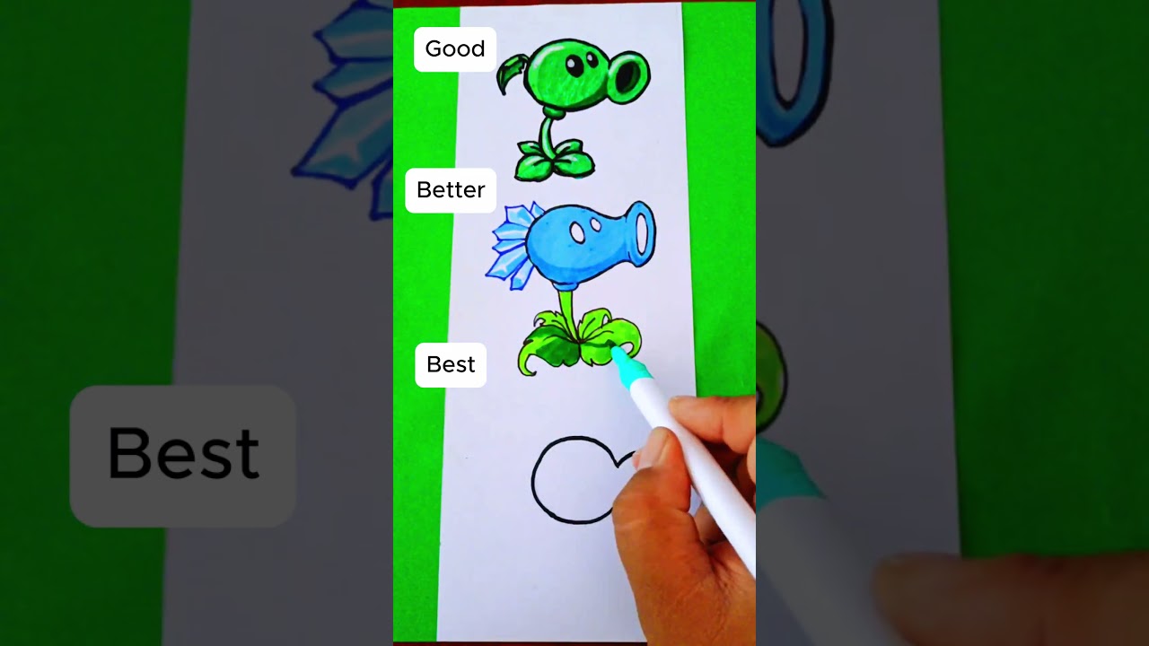 How to Draw Peashooter🫛 // Plants vs Zombies 🧟‍♂️ 