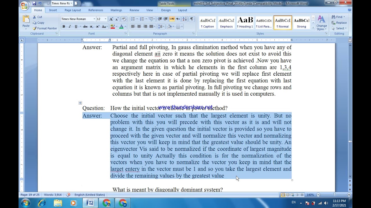 VU past Paper MTH 603 Solved. Like Subscribe And Share Please.