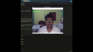 Driver safety monitor: Real time eye blink and drowsiness detection with opencv #python #opencv