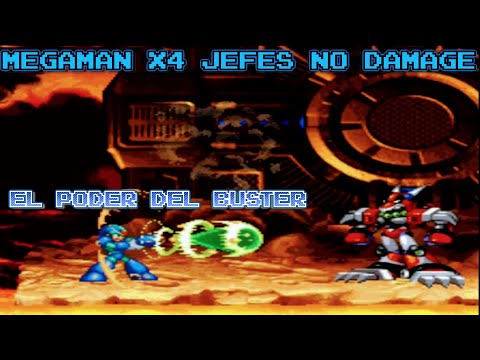 MEGAMAN X4 LOS 8 JEFES SIN DAÑO Y SIN MEJORAS (SOLO BUSTER)