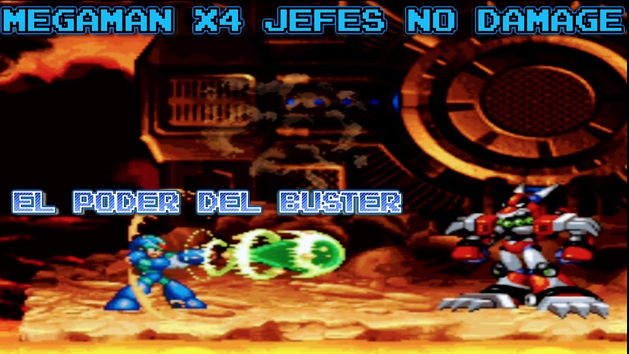 MEGAMAN X4 LOS 8 JEFES SIN DAÑO Y SIN MEJORAS (SOLO BUSTER)