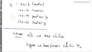 Number Theory 17: Linear congruences