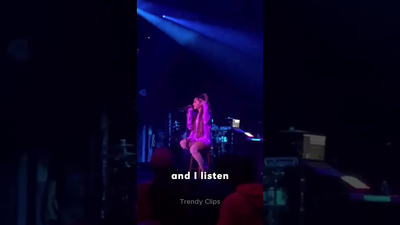 Ariana Grande really stopped her show after a fan did this 😲#arianagrande #trending #ariana #shorts