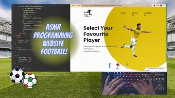 ASMR Programming - Coding a website football - No Talking