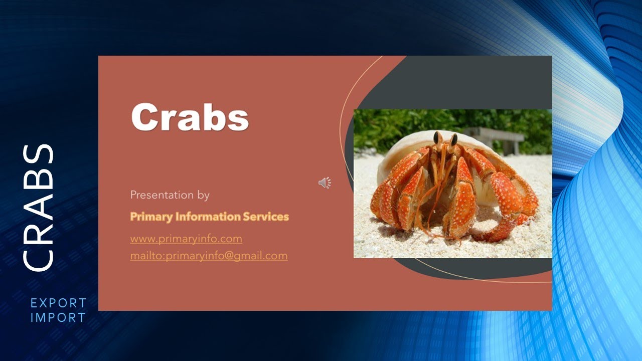 Crabs : farming, processing exporting - Information
