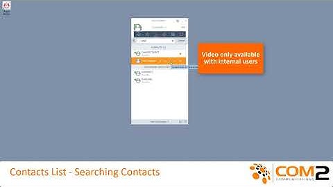 Avaya Equinox Desktop - Contacts List: Searching and Adding