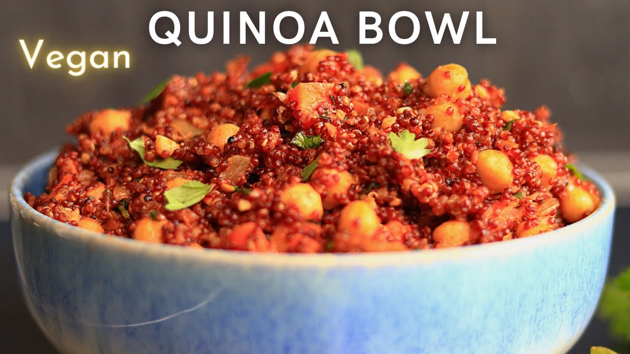 Délicieuse 😋 Recette Vegan Quinoa aux pois chiche [Sans Gluten] en 30 min 🌱👌