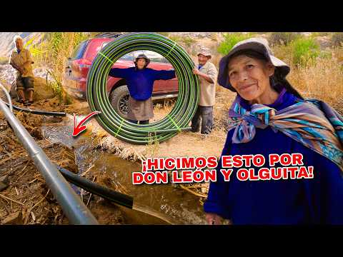 We did this for Don Leon and Olguita! They live ALONE and ISOLATED from the world in the ANDES - ...