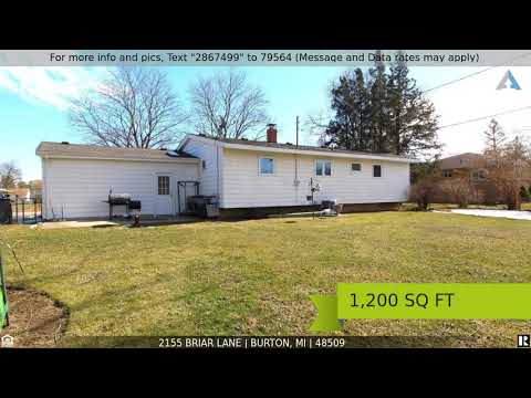 2155 BRIAR Lane, Burton, MI home video tour