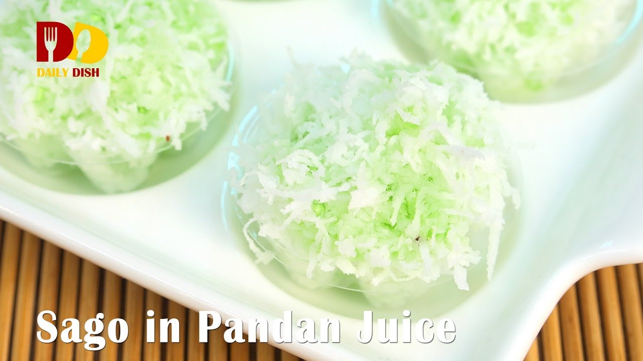 Sago in Pandan Juice | Thai Dessert | Yok Manee | หยกมณี