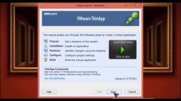 How to create a portable program using VMware Thinapp (formally Thin install)