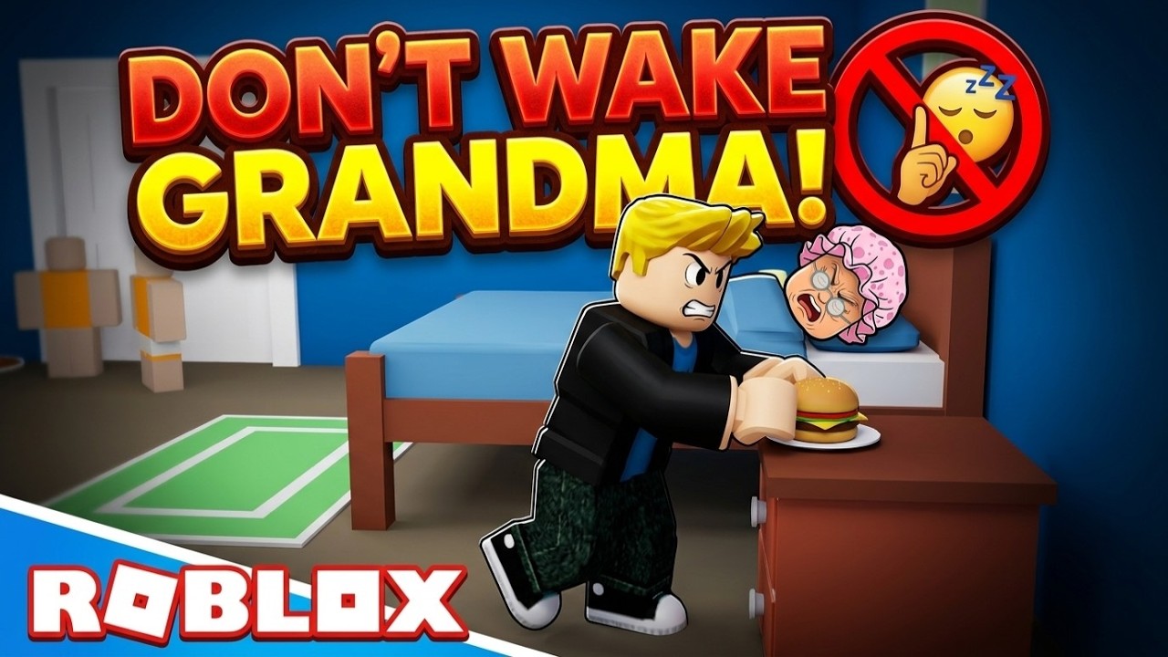 Videominiatuur voor Maak oma niet wakker! 🤫 Door Sneaky Squad | Roblox | Gameplay, Zonder commentaar, Android