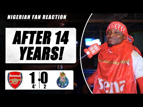 ARSENAL 1-0 PORTO (4*-2) pen  ( Godfrey – NIGERIAN FAN REACTION )- CHAMPIONS LEAGUE HIGHLIGHTS 23-24
