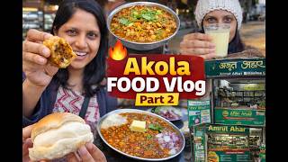 Akola Street Food Part 2 🔥 Aaloo Ponga to Cream Pav | Best Misal, Pav Bhaji & Masala Milk screenshot 1