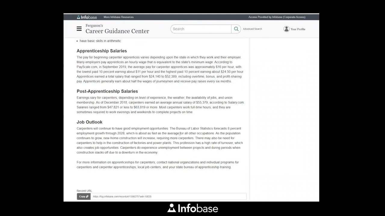 Learn More about Apprenticeships with Ferguson's Career Guidance Center