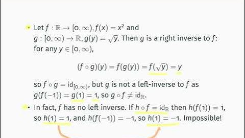 MATH0007 video 7: invertibility 1
