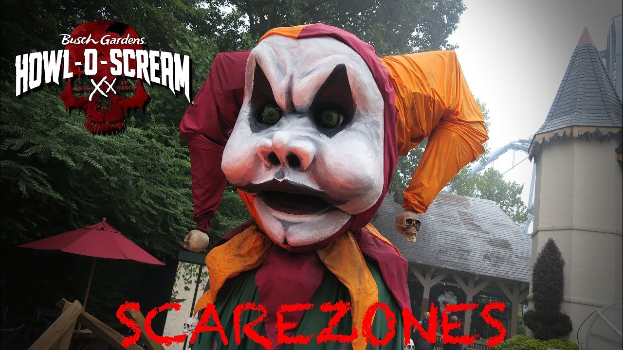 Howl O Scream 2018 All Scarezones Busch Gardens Williamsburg