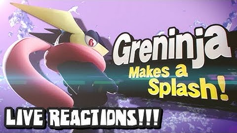 Super Smash Bros Wii U and 3DS - LIVE REACTIONS TO GRENINJA REVEAL - Nintendo Direct