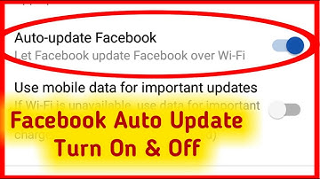 Facebook Auto Update Setting || How To Auto Update Facebook Turn On & Off