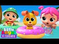 Bingo Play Outside at the Beach Song | Little Angel And Friends Kid Songs