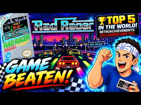 I Got a TOP 5 WORLD TIME in Rad Racer & BEAT THE GAME! | RetroAchievements Hardcore