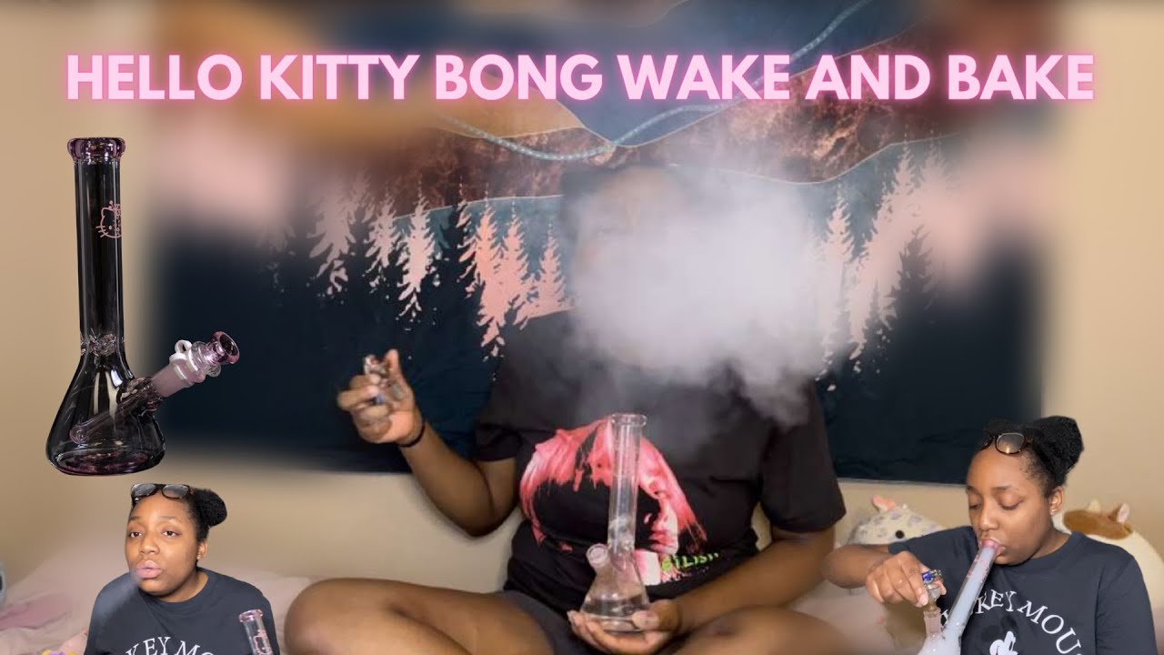 Hello Kitty Bong Wake And Bake SESH