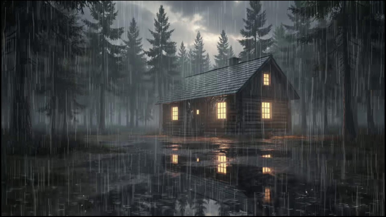 Deep Thunder and Heavy Rain Ambience for Sleep | Calm Rain Nights That Help Beat Insomnia Fast