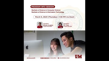 PROGRAM INFO SESSION | BS in Computer Science | BS in Information Technology