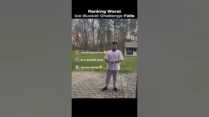 Ranking Ice Bucket Challenge Fails