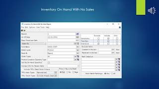 Famous EOM INVENTORY ON HAND WITH NO SALES Net Worth