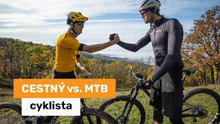 Cestný vs. MTB cyklista - súboj na MTBIKER traile pod Tematínom