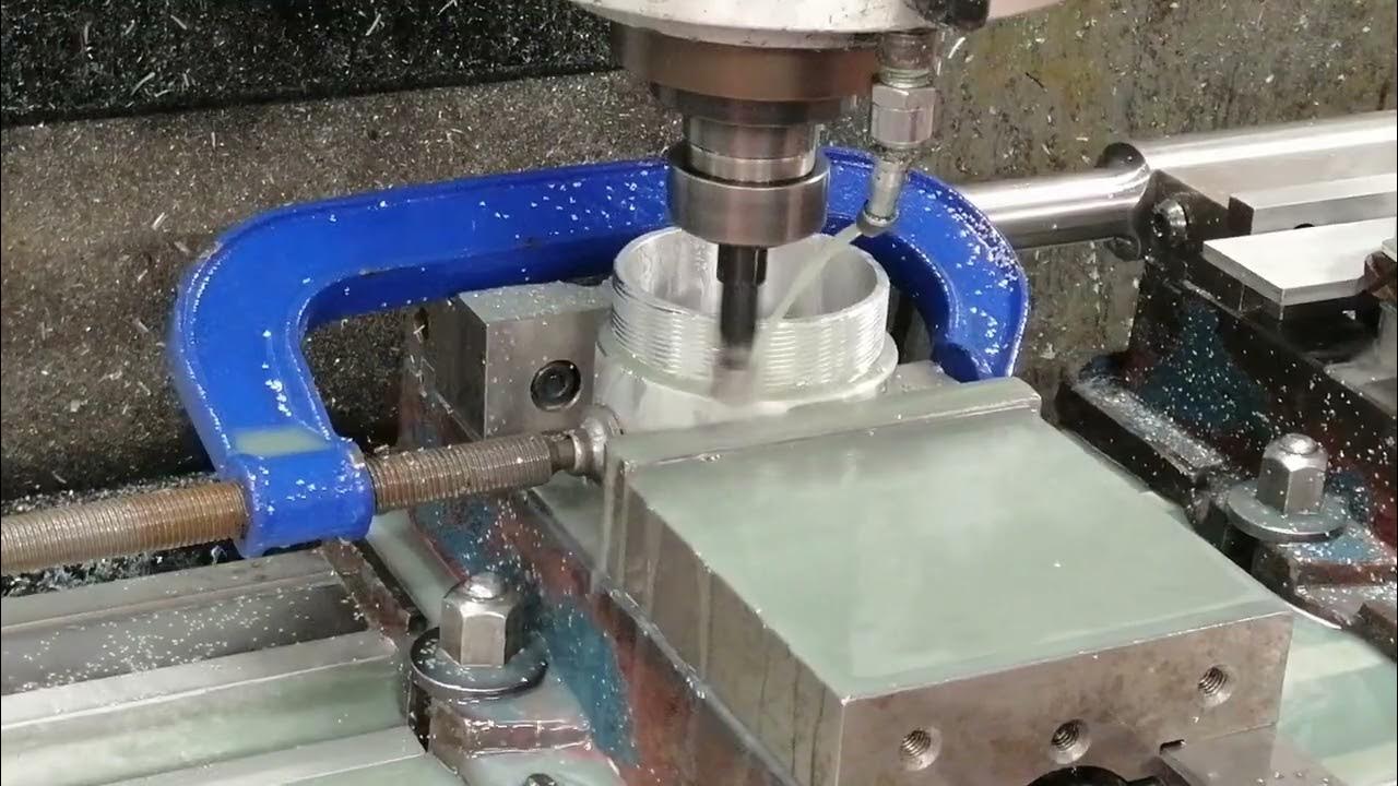 Milling 10 start threads with lathe boring tool. YouTube