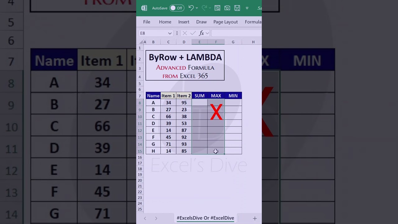 ByRow + Lambda - Advanced Formula Excel 365 