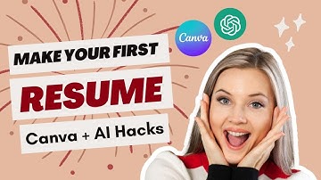 Make Resume on AI - Chat GPT + Canva (in 1 minute) 😱