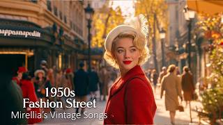 1950s Autumn European Fashion Street | Vintage Love Songs & Soft Jazz screenshot 3