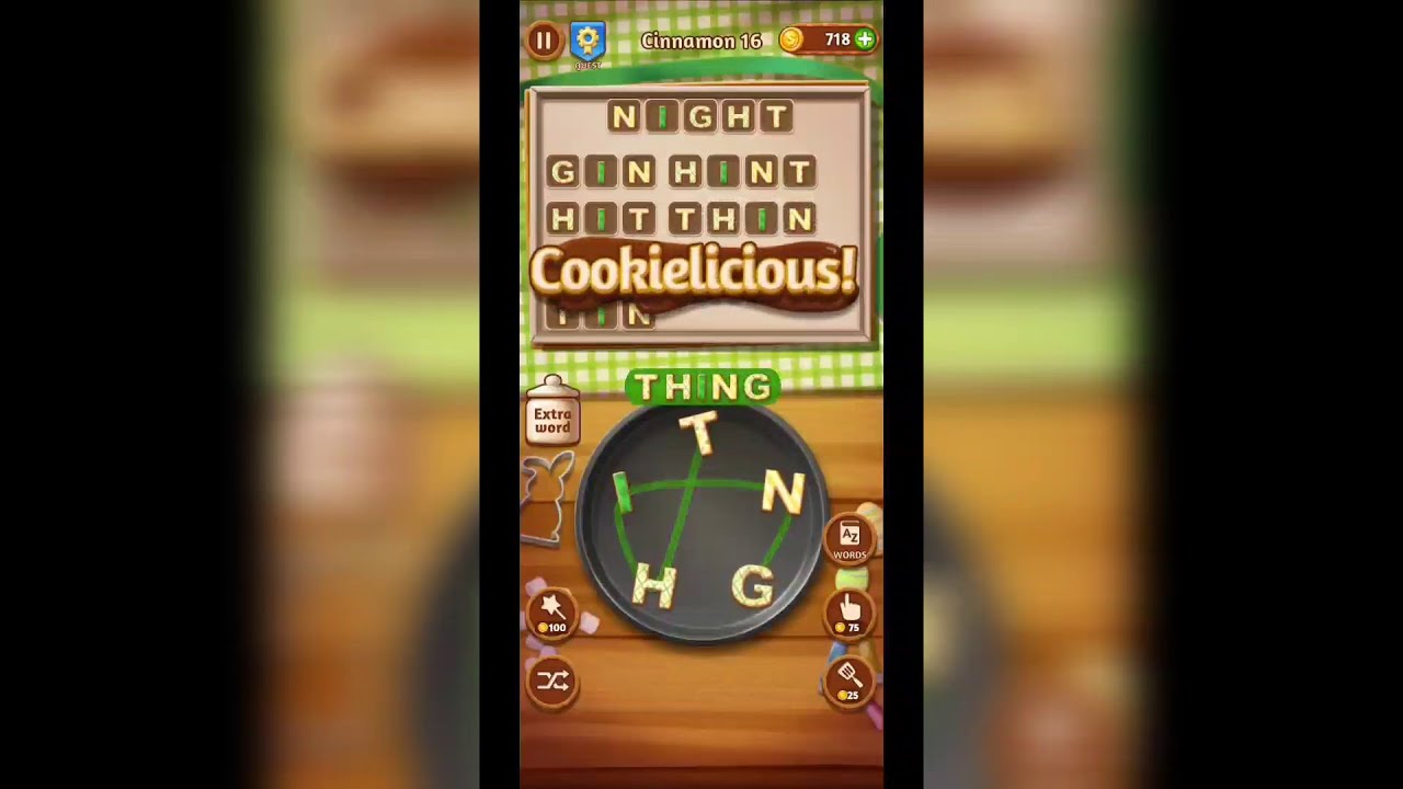 Word Cookies Cinnamon Level 16 Solved YouTube