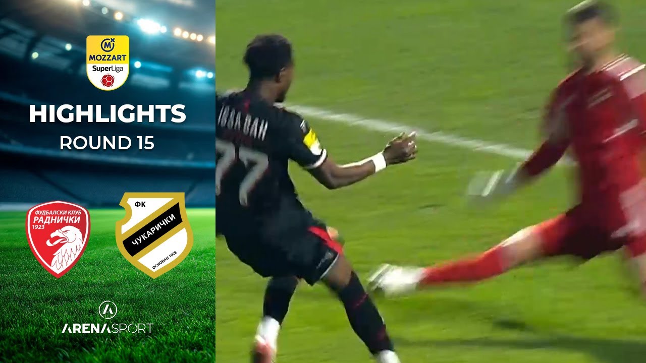 MOZZART BET SUPERLIGA SRBIJE (15. kolo): Radnički 1923 - Čukarički 3:2 | 17. decembar 2025.