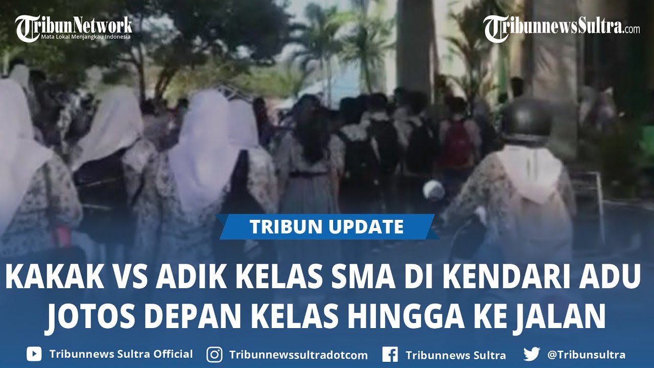 Viral Video Kakak Vs Adik Kelas Siswa SMA di Kota Kendari Adu Jotos hingga ke Pinggir Jalan