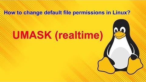 How to change default file permissions in Linux?