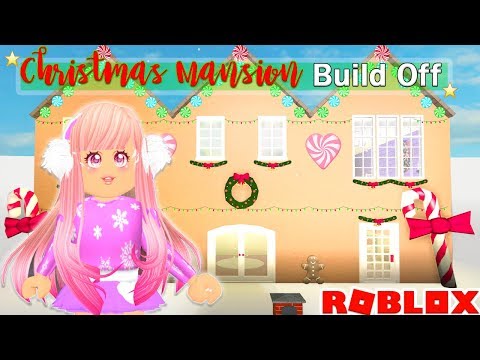I Challenged My Best Friend To A Christmas Mansion Buildoff In Bloxburg!
