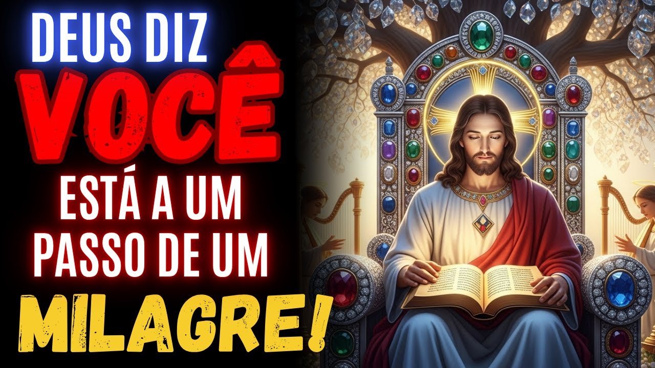 DEUS MANDOU DIZER: VOCÊ ESTÁ A UM PASSO DO MILAGRE!