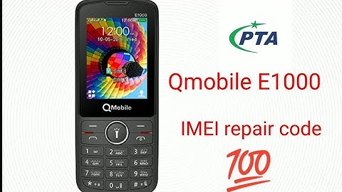 qmobile e1000 imei change code.        Qmobile E1000 IMEI change code