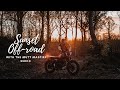 Sunset off roading with the mutt motorcycles mastiff 250