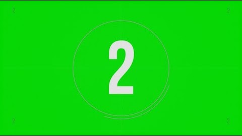 3 Seconds Countdown with Visual Effects and Sound Design - Green Screen 4K High Quality