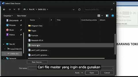 "Tutorial membuat formulir pendaftaran dengan mail merge"
