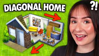 Can I build a DIAGONAL HOUSE challenge in The Sims 4