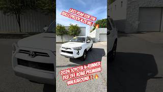 🔥 2024 Toyota 4Runner TRD Off-Road Premium — White on Black BEAST! 🤍 #toyota #walkaround